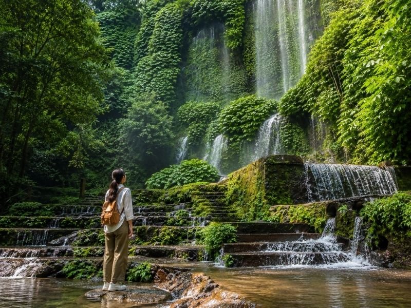 Benang Kelambu waterfall tour
