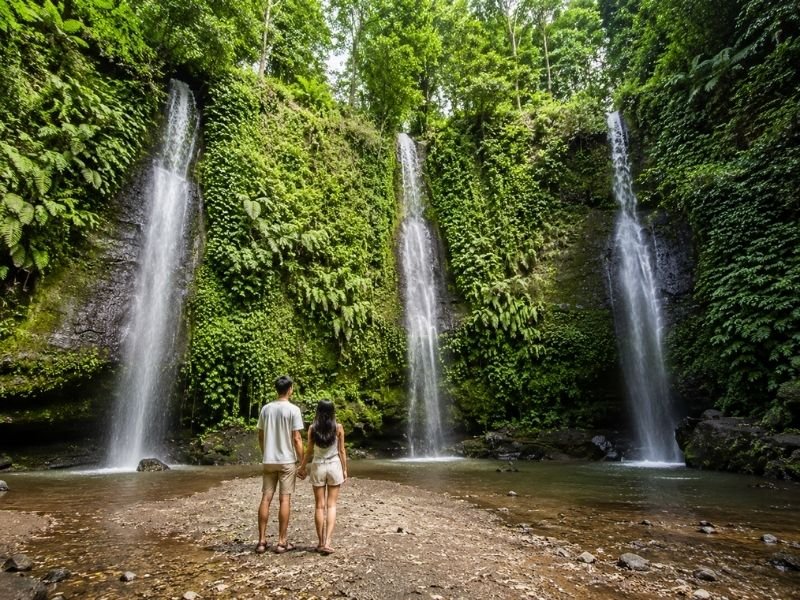 Benang Stokel waterfall Lombok