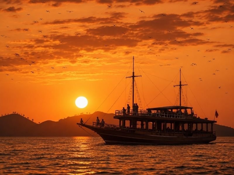Kalong Island sunset boat tour
