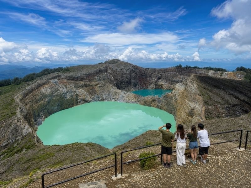 Kelimutu crater lakes