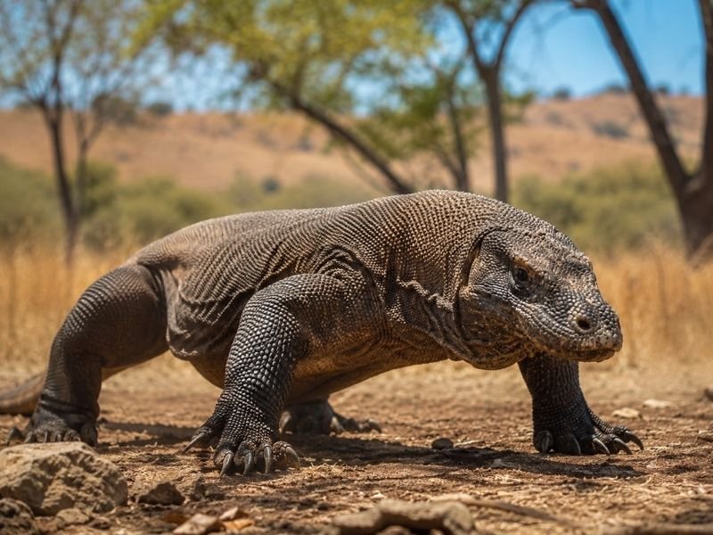 Komodo dragon natural habitat tour