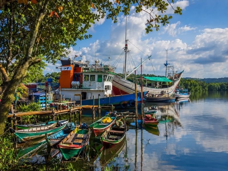Kumai traditional houseboat