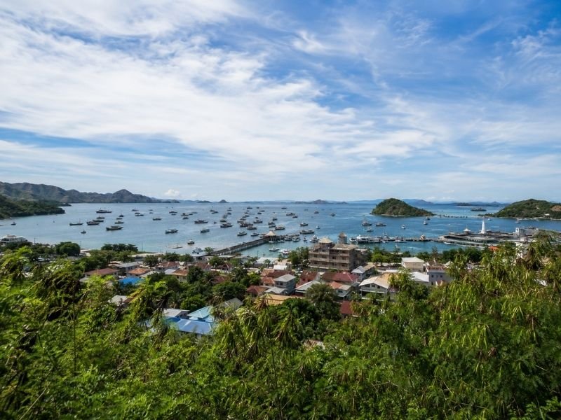 Labuan Bajo harbour boat