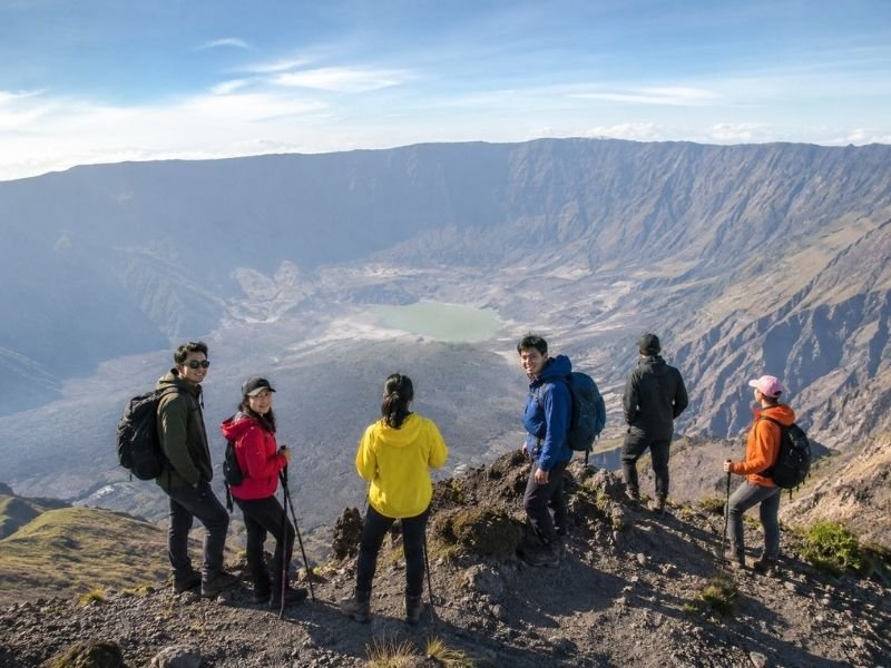 Mount Tambora summit sunrise