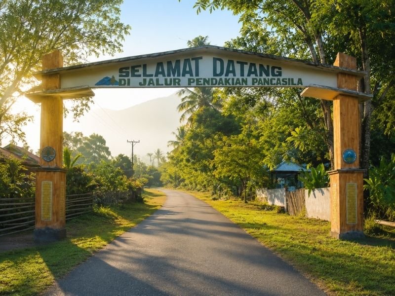 Pancasila village Tambora basecamp