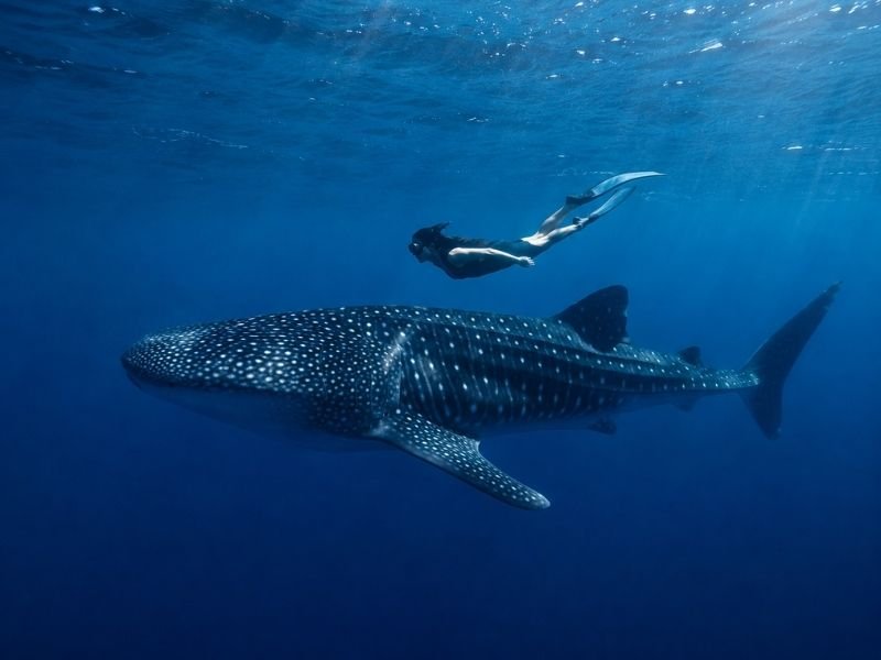 Saleh Bay whale shark tour