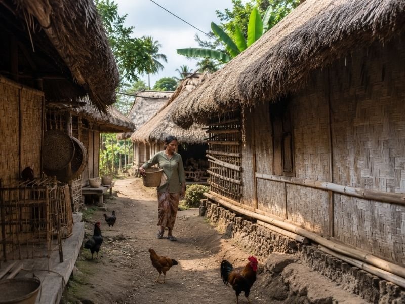 Senaru village Lombok